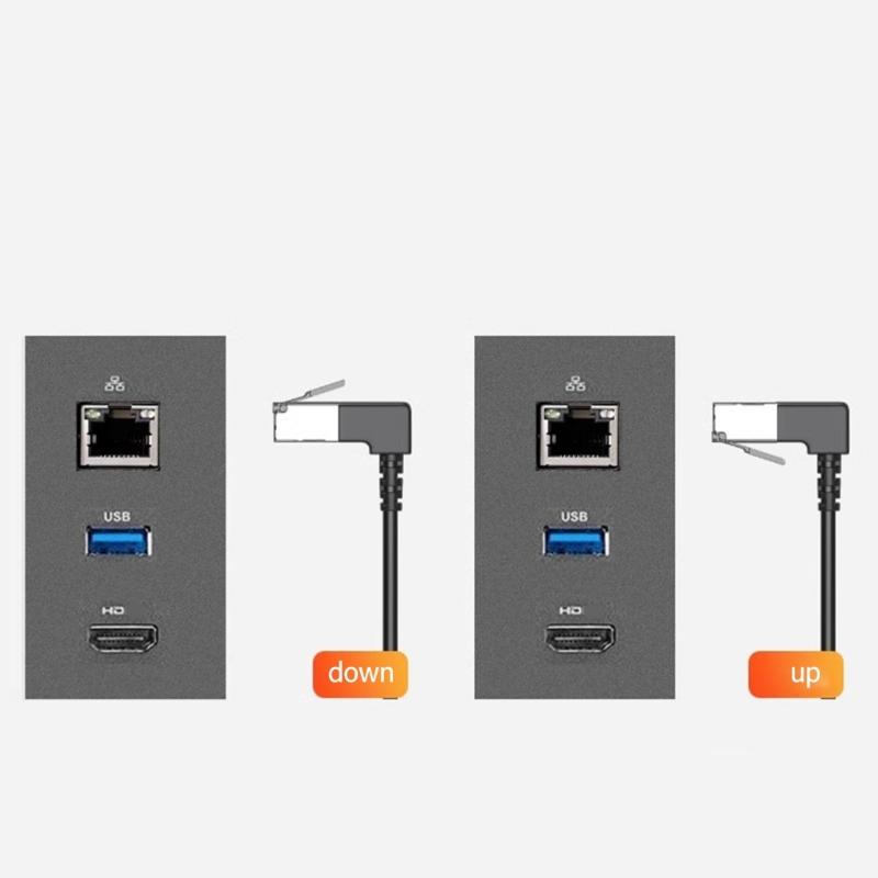כבל מאריך רשת Ethernet Cat7 מחבר זכר לנקבה כבל מאריך RJ45 כבל LAN 10G Gigabit למחשב