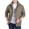 Jacket Men's Spring and Autumn Thin Fattened Jacket Casual Solid Color Outdoor Charge Top Fleece Plus Jacket