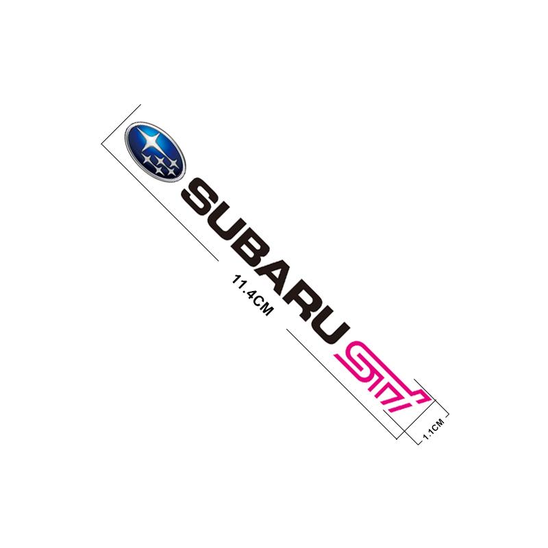 1Set/4Pcs Car Emblem Stickers Rearview Mirror Wiper Decals Accessories For Subaru STI Forester Impreza Legacy Outback XV BRZ WRX bb1