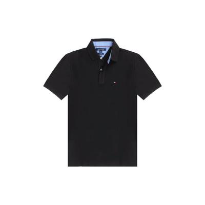 Solid Logo Print Straight Fit Fashion Casual Business Commuter Old Money Style Tennis Golf Outfit Short Sleeve Polo Shirt 7803120-078
