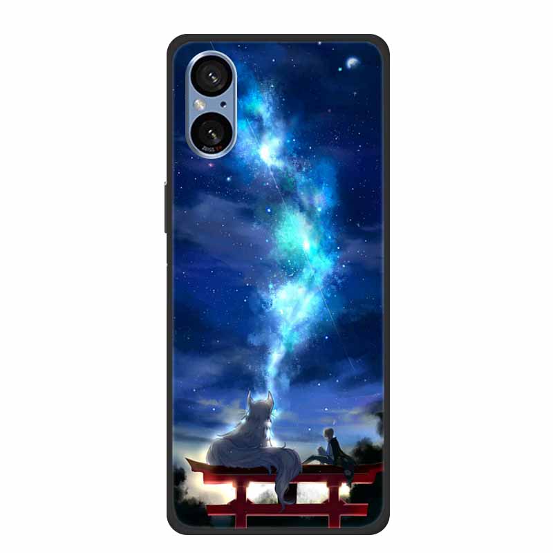 Coole Silikonhülle für Sony Xperia 5 V Hülle Gedruckte Mode Weiche Rückseite für Sony Xperia 5V Hülle Schutzhülle Gedruckte Schalen