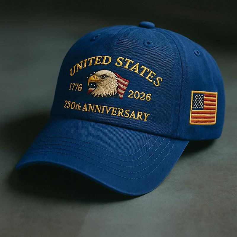 

Vintage Eagle Embroidery Baseball Cap - Stylish and Versatile Outdoor Sun Hat with Visor Adjustable темно-синий