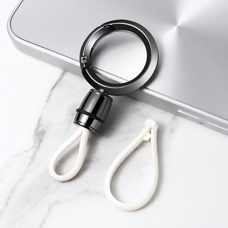 Men's Metal Car Keychain Pendant: Sleek Anti-Lost Waist-Hanging Key Ring