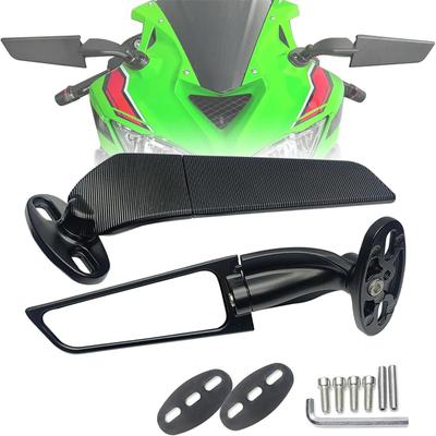 Pro Suzuki Gsxr 600 750 1000 Gsx1300R Gsx650F Gsx-R Motocyklové zrcátko Upravené křídlo větru Nastavitelné otočné zpětné zrcátko