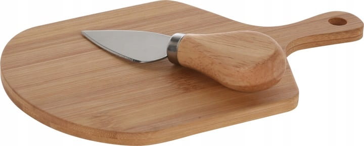 Bamboo Cheese Serving Board with Knife 12 X 20 Cm