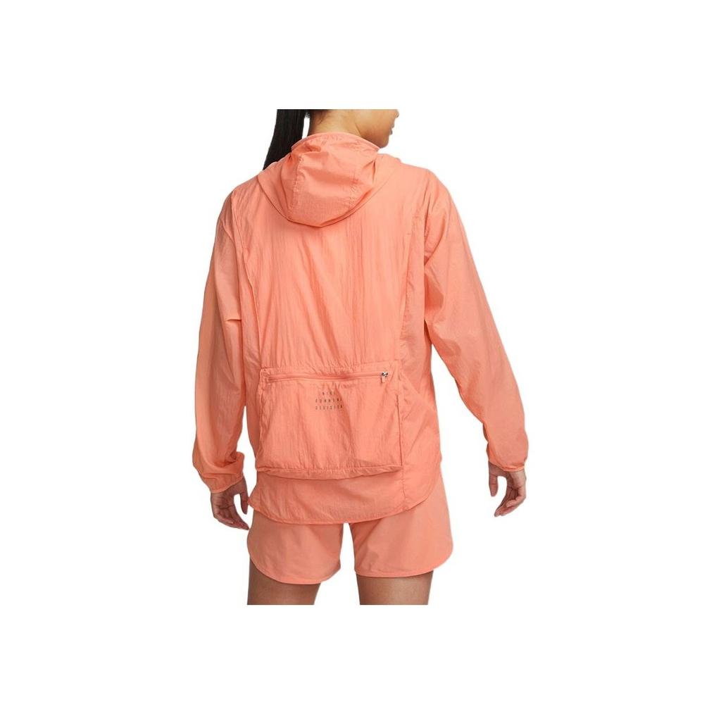 Nike Woven Reflective Running Packable Hooded Jacket Women Outerwear Light-Crimson Root-Brown DM7754-824