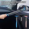 Car Window Squeegee Telescopic Car Windshield Wipers Car Rearview Mirror Water Cleaning Wands Mini Car Cleaning Tools