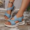 Large Size Flat-soled Platform Sandals for Women's Summer New Rear Strap for Sports and Leisure, Outer Sandals for Women