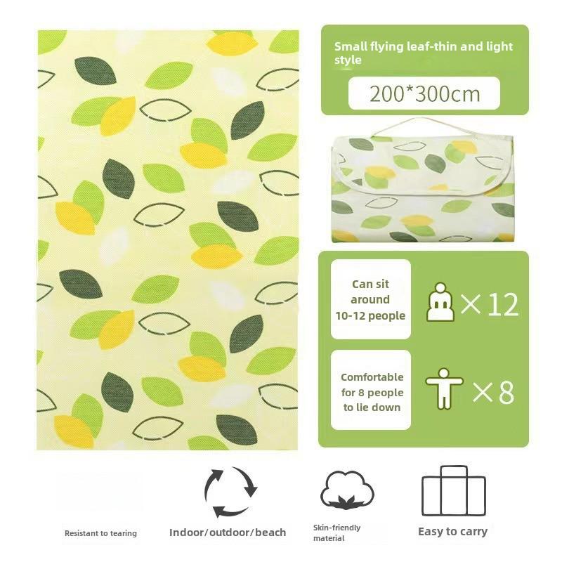 

Влагостойкий коврик для пикника: Утолщенный, складной, большой, портативный, клетчатый дизайн Ins Style для использования на открытом воздухе 100x150 cm