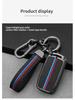 Housse de clé Volkswagen pour Sagitar, Lavida, Bora, Lamando, T-Cross, Tharu, Tayron, Tiguan L - Coque et boucle de clé de voiture.