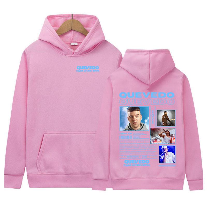 Rapper QUEVEDO Neues Album Hoodie Herren Damen Vintage Langarm Mode Sweatshirt Hip Hop Hohe Qualität Oversized Kapuzenpullover Streetwear