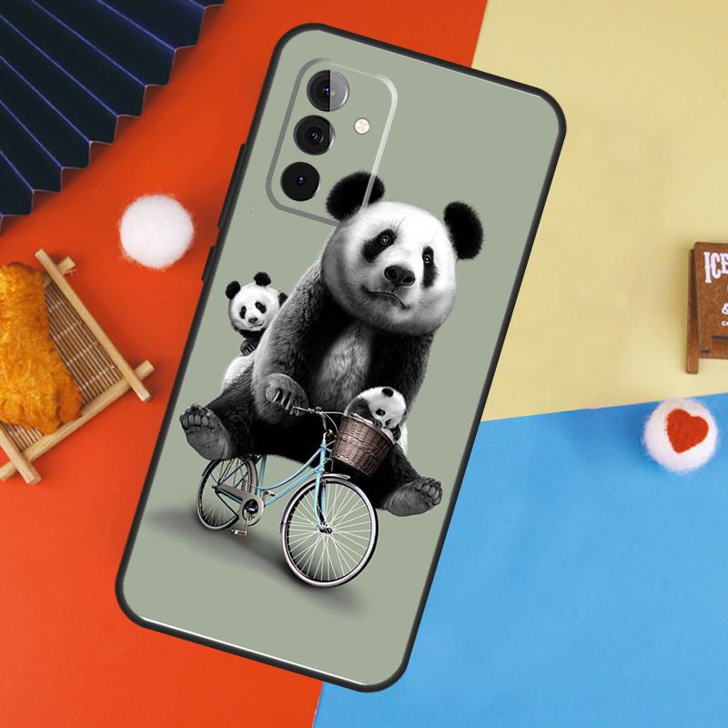 Panda Animal Cute Bear Case For Samsung Galaxy A53 A33 A13 A54 A34 A14 A56 A36 A16 A06 A12 A32 A52 A35 A17 A15 A55