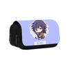 Astuccio a Doppio Strato Kimetsu No Yaiba 22cm/8.7inch Borsa Portapenne Scolastica per Studenti Ampio Spazio Astuccio per Studenti Regalo Scolastico