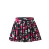 2024 Elastic Waistband Super Short Pleated Skirt, 32 cm Length, No Safety Pants