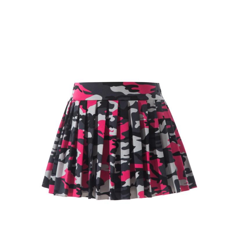2024 Elastic Waistband Super Short Pleated Skirt, 32 cm Length, No Safety Pants