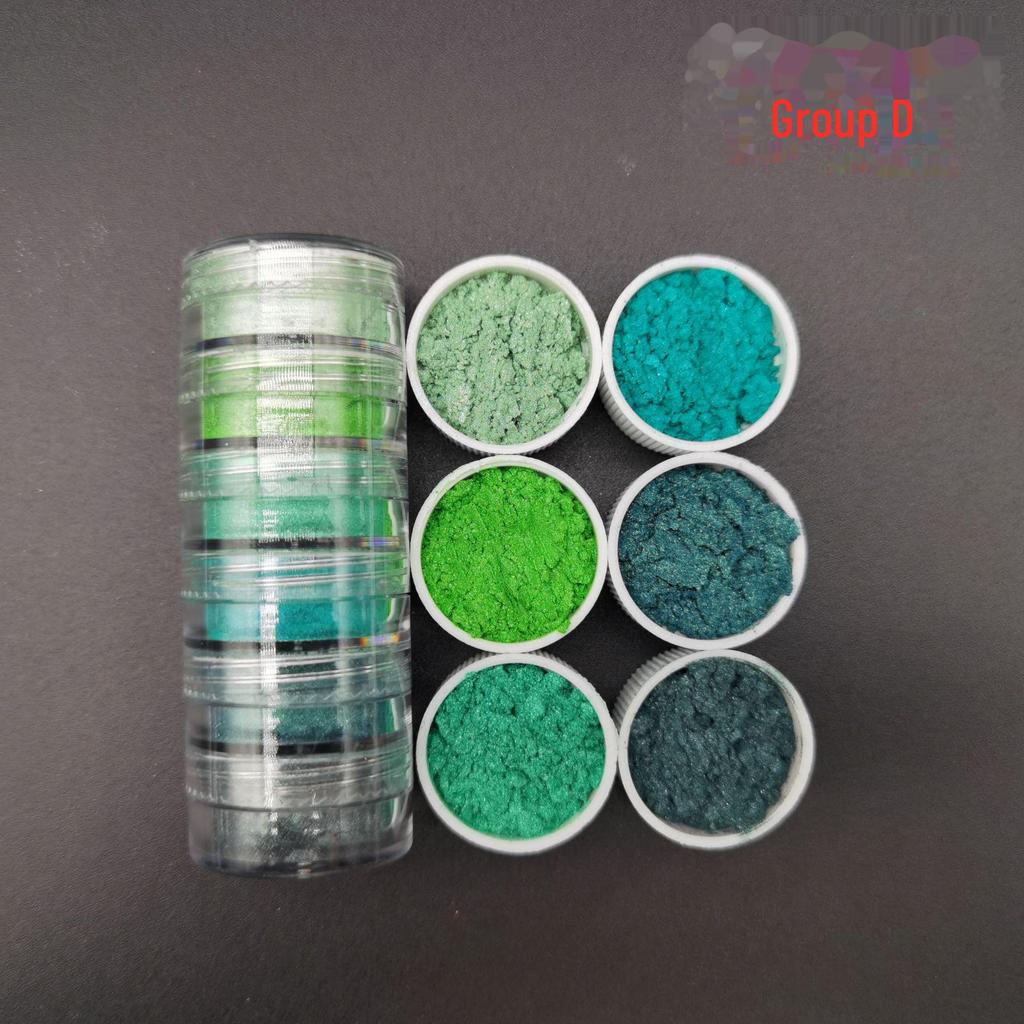 6-Color Pearl Glitter Crystal Slime Mold Kit for DIY Crafting