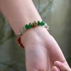 Five Elements Crystal Bracelet: Gold, Water, Earth, Wood, Fire - Wealth-Attracting Natural Crystal Agate Bracelet