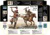 Master Box 1/35 Scale Indian Wars Tomahawk Charge, 2 Native American Soldiers + Horse, Plastic Model, MB35192