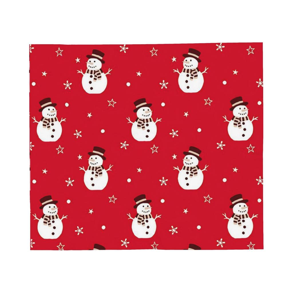 Christmas Snowman Kawaii Xmas Blanket  Wool Funny Soft Throw Blanket for Chair Covering Sofa Textile Decor