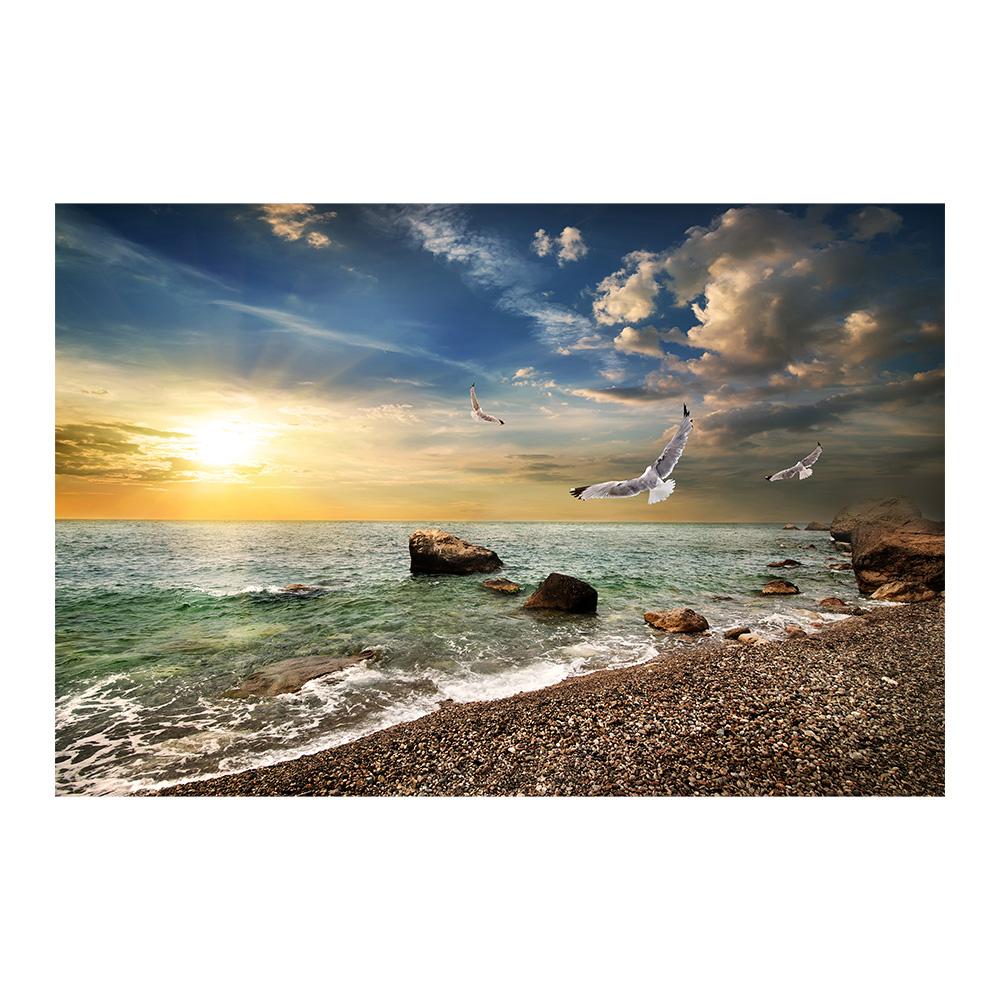 

Modern Natural Landscape Poster Sky Sea Sunrise Painting Printed On Canvas Home Decor Wall Art Pictures For Living Room 20x30cm