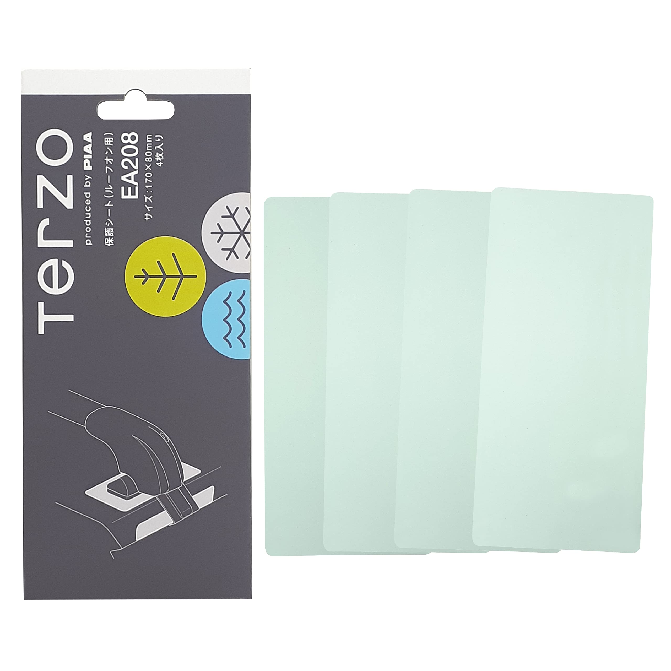 

Терцо (от ПИАА) EA208 Защитный лист для базовых багажников, 4 листа, Для установки на крышу