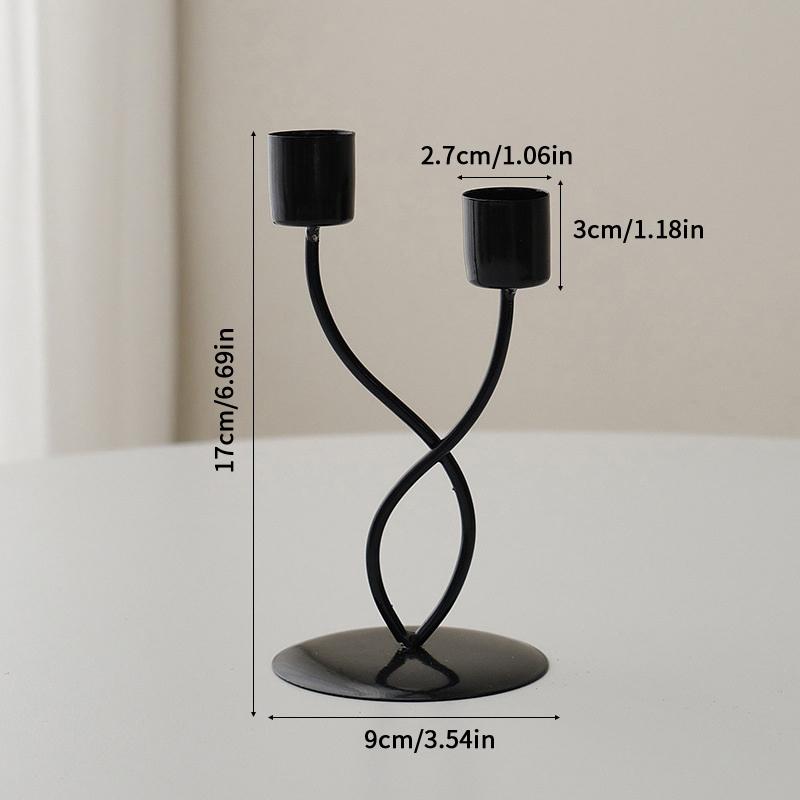 Minimalist Vintage Elegant Style Iron Candle Holders Candlestick Fashion Wedding Table Candle Stand Exquisite Candlestick Table