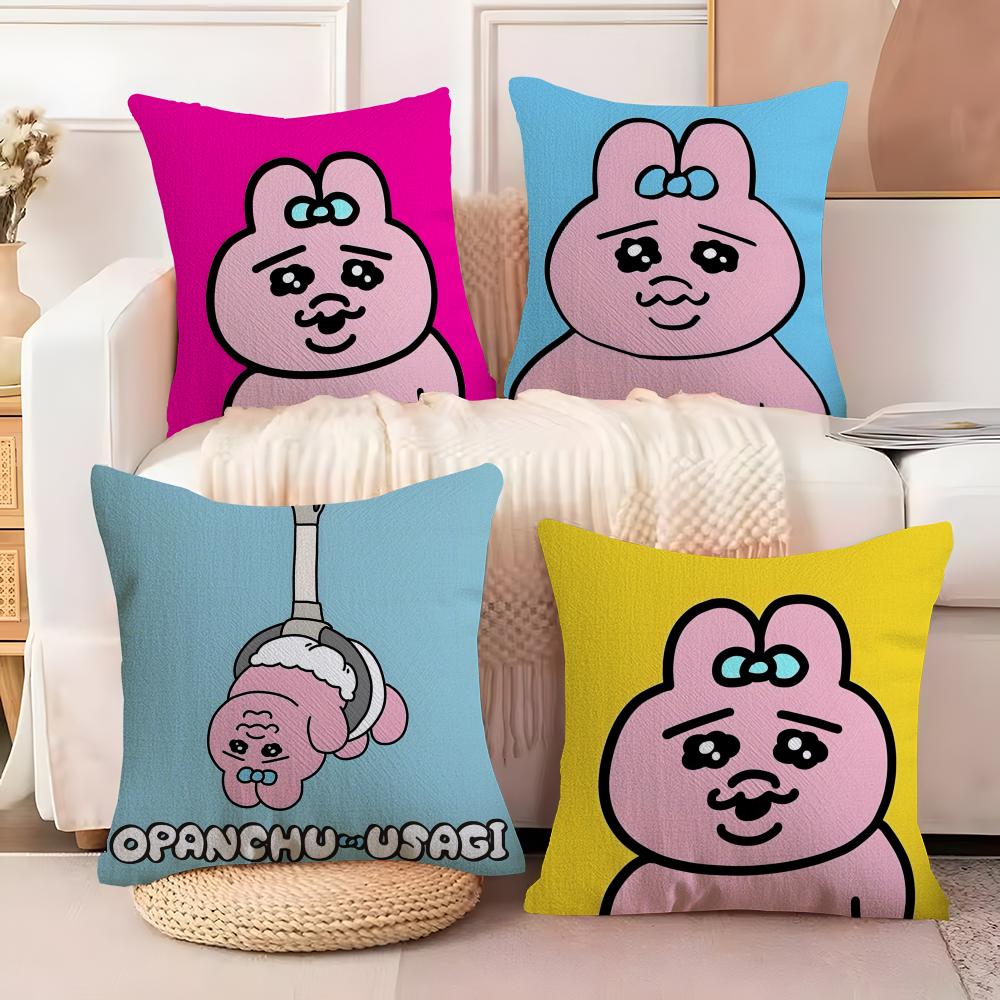 Funny O-Opanchus U-Usagi Pillow Case Home Living Room Decoration Linen Pillow Cases Cushion Cover