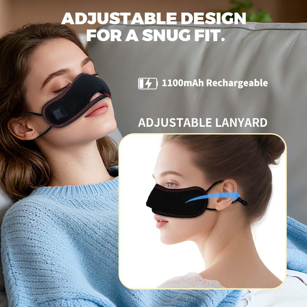 Mascarilla Nasal de Terapia de Luz Roja con Bombillas de 660 y 850 nm para Alivio de la Rinitis y la Congestión Nasal