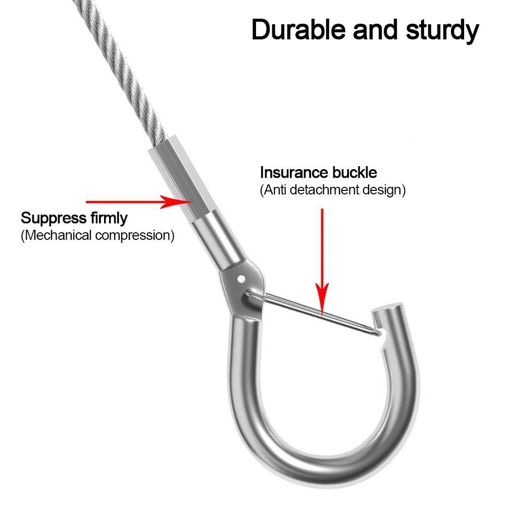 New Stainless Steel Wire Rope Adjustable With Locking Retractable Fastening Lighting Hanging Wire