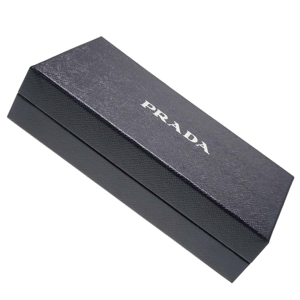 Dlouhá peněženka s kulatým zipem, reliéfní kůže 2ML317 QHH F0002 černá [Prada] Pánská [Položka]