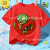 Sommer Rundhals T-Shirt für Jungen Mädchen Lässig Tägliche Kleidung Plants Vs Zombies Niedlich Kawaii Cartoon Mode Street Style 312Y