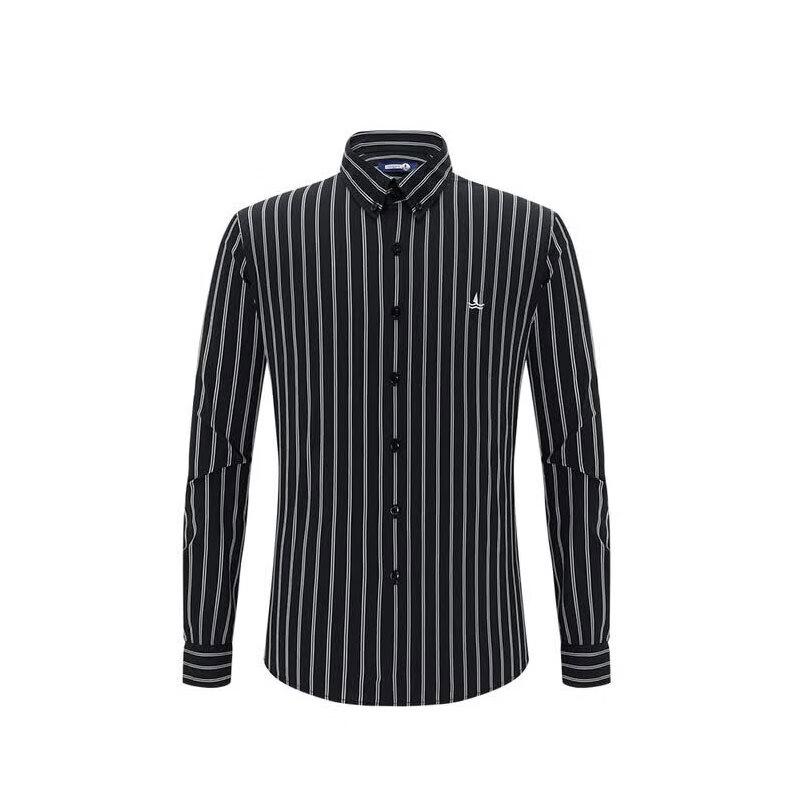 Navigare Men's Striped Long-Sleeve Casual Shirt