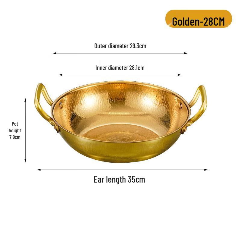 ZISIZ Thickened Stainless Steel Seafood Hot Pot