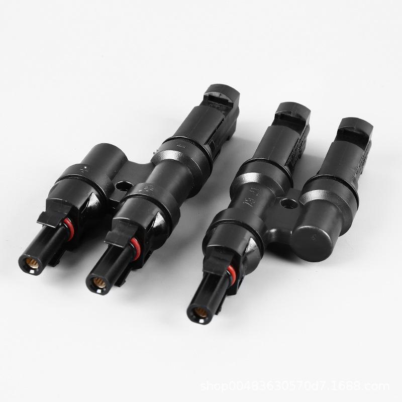 

PV connector Y type parallel connection solar panel system waterprrof connector Branch Two pieces Solar Cell Connect Plug
