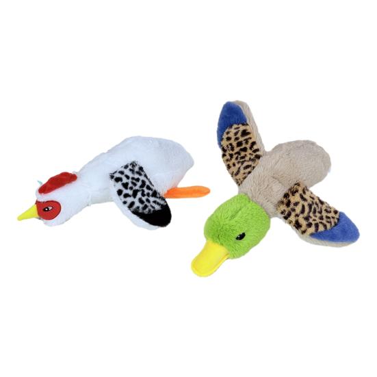 Interactive Dog Toy with Squeaky And Crinkle Sound Plush Duck/Chick Shaped Dog Chew Toy for Small Medium Large Dogs