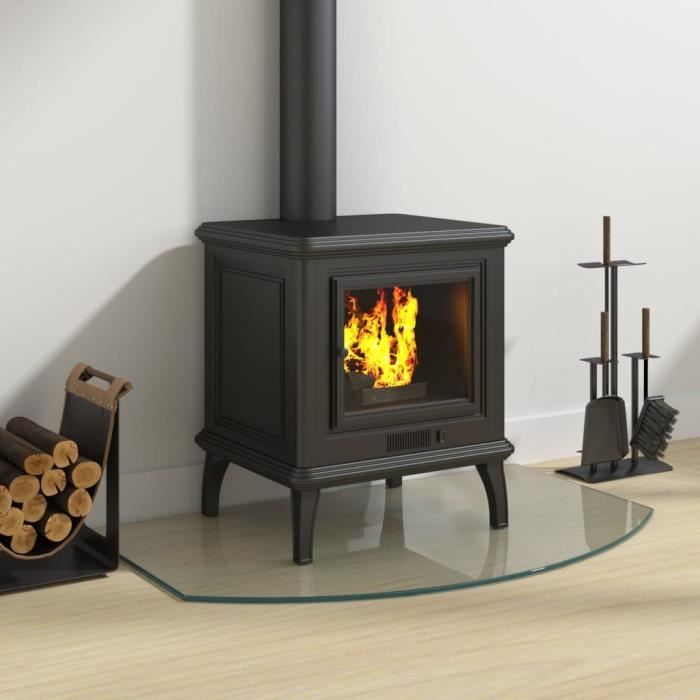 VidaXL Glass Plate for Fireplace 80x50 Cm 324151