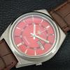 VINTAGE SEIKO 5 AUTOMATIC JAPAN MENS RED COLOR DIAL WATCH a709102-1