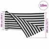 Privacy Screen Anthracite and White 2x10 m HDPE 75 g m²