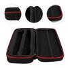 HEALLILY Wireless Microphone Case, Handheld Microphone Storage Box, Shockproof Karaoke Microphone Carrying Holder for Outdoor Travel, Black/Red