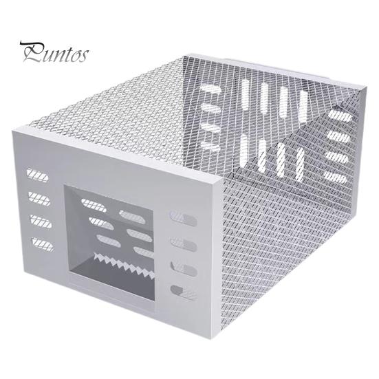 

Автоматическая мышеловка непрерывного цикла Многоразовая большая ловушка для крыс из нержавеющей стали Высокочувствительная раздвижная конструкция с одной дверью Эффективная бытовая мышь A