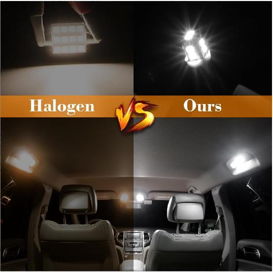 24 Pieces Dome Light LED Car Interior Bulb Kit Set 194 T10 DE3175 578 31Mm 42Mm Bulbs Interior Replacement Lights For Car Map License Plate Door Side