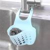 Adjustable Snap-On Faucet Sink Storage Basket for Sponges and Draining