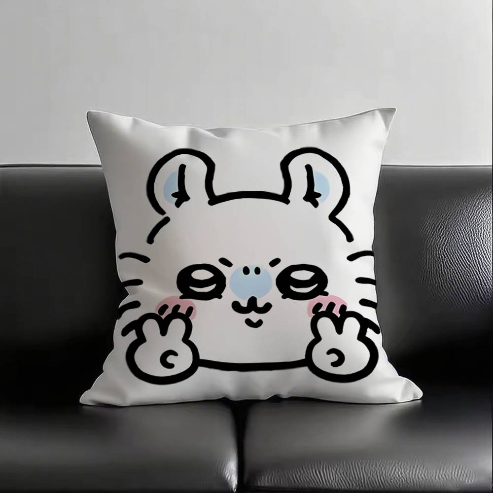 

1pc Cute Cartoon M-momonga-s Pillow Case Square Bedroom Sofa Leisure Comfort Cushion Car Living Room Home Decoration 16x16Inch