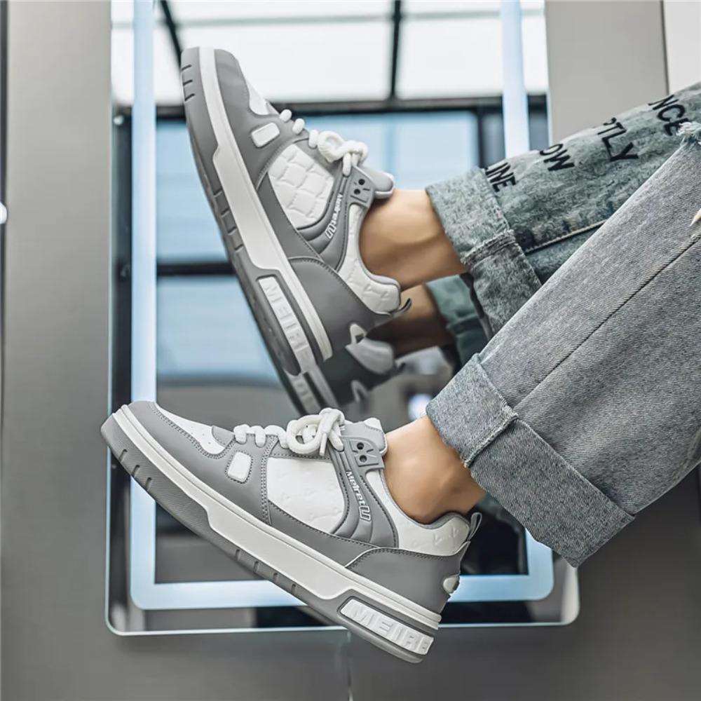 Men's sports shoes, vulcanized shoes, custom-designed sports shoes, casual outdoor street shoes, thick-soled comfortable sports