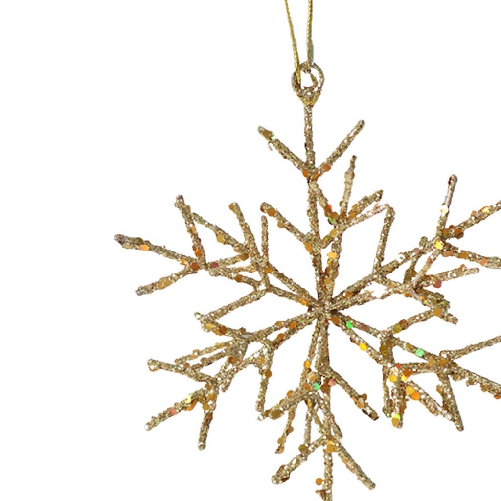 Snowflakes Hanging Ornaments Holiday Display Christmas Decoration Accessories Classic Funny Lightweight Photo Props 10x12.5cm