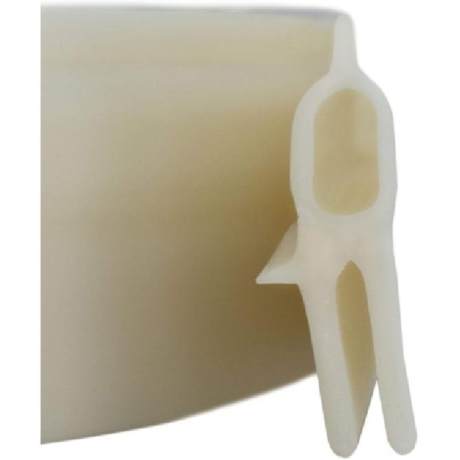 RV Roof Vent Seal White Vinyl | 51" RV Seal Replacement for Roof Vents Made i