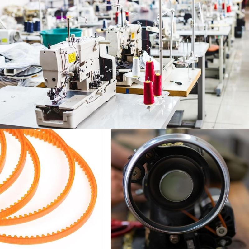 Set di 10 Cinghie per Motore di Macchine da Cucire Cinghie di Ricambio Adatte per Modelli Vecchi Garantendo Funzionamento Fluido e Longevità