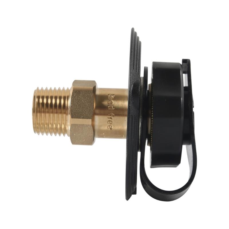 For Motorhomes Campers Boats Trailer Leak Resistant Water Inlet With Brass Check Valves And Hose Elbow Easy Installation