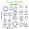 Christmas Windows Rainbow Prism Stickers Rainbow Film for Window Glass Clings Static Removable Suncatcher Decal Sticker