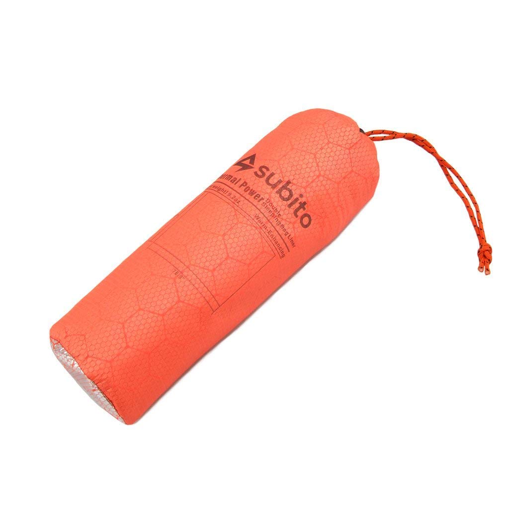 Sleeping Bag for 2 Sleeping Envelope Sleeping Orange People, Bag, Type, Outdoor, Camping, Hiking, Bag, Self-heating Type,